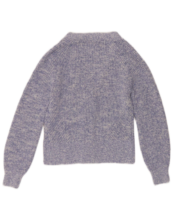 Marks & Spencer ženski kardigan pulover UK 10 Small Blue Flecked Cotton