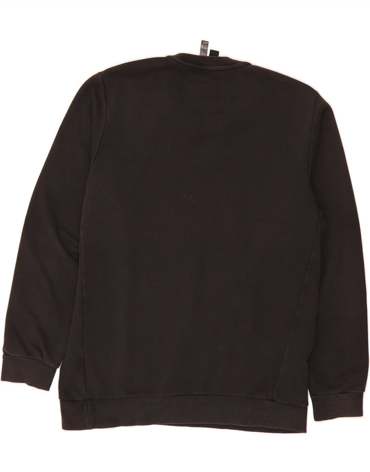 ADIDAS Mens Graphic Sweatshirt Jumper Large Black Cotton Vintage Adidas and Second-Hand Adidas from Messina Hembry 