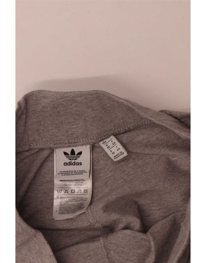 Adidas ženske tajice UK 12 pamuk srednje sive boje