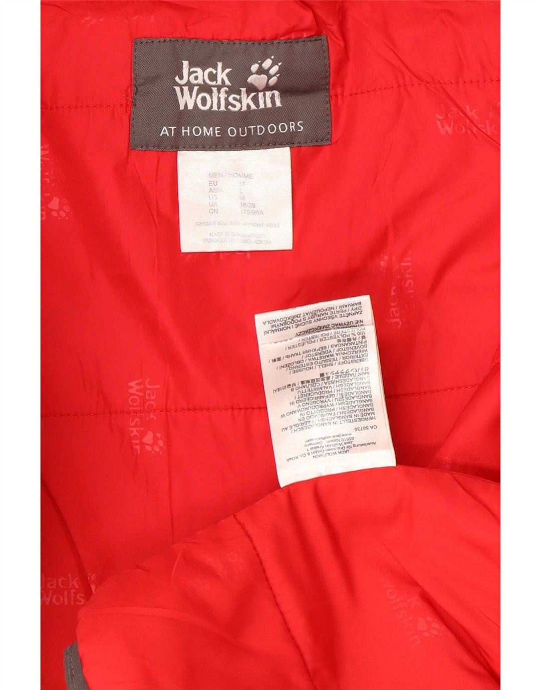 Jack Wolfskin muška vjetrovka s kapuljačom UK 36/38 srednje sivi poliester