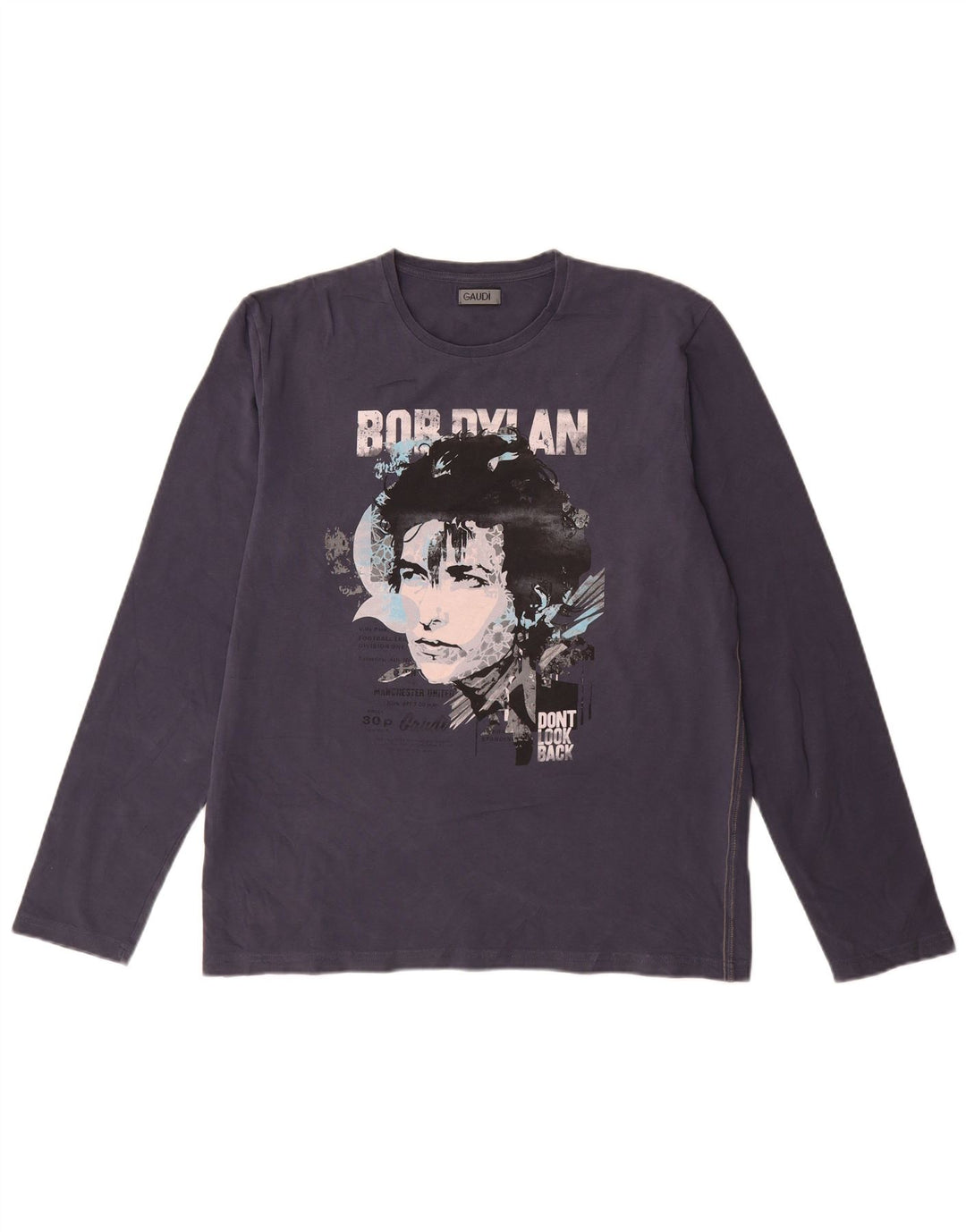 Gaudi muška grafička majica dugih rukava 2XL tamnoplavi pamuk