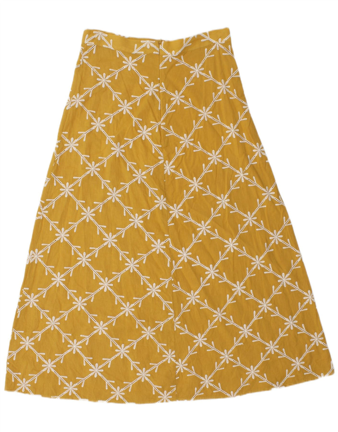 Zara ženska suknja A-kroja srednje veličine W28 žuta cvjetna