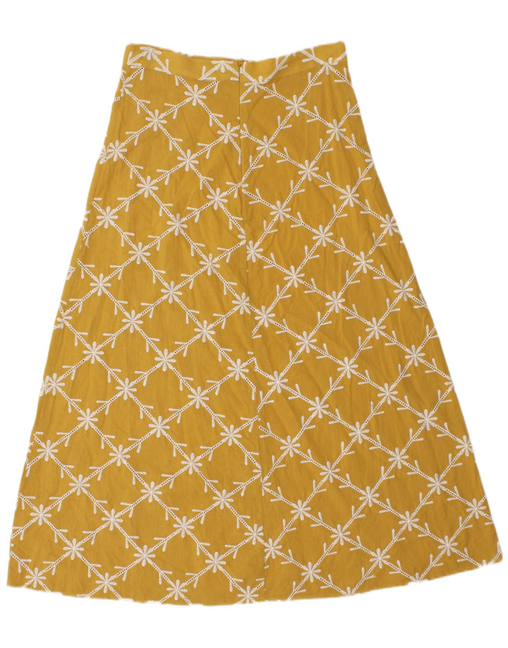 Zara ženska suknja A-kroja srednje veličine W28 žuta cvjetna