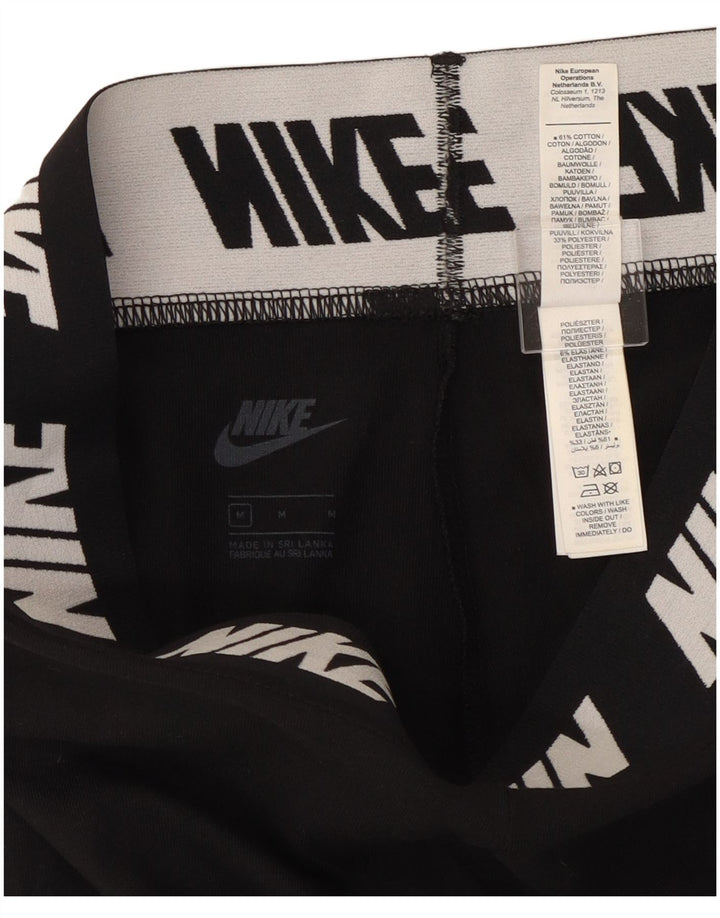 Nike ženske grafičke tajice UK 12 Srednje crni pamuk