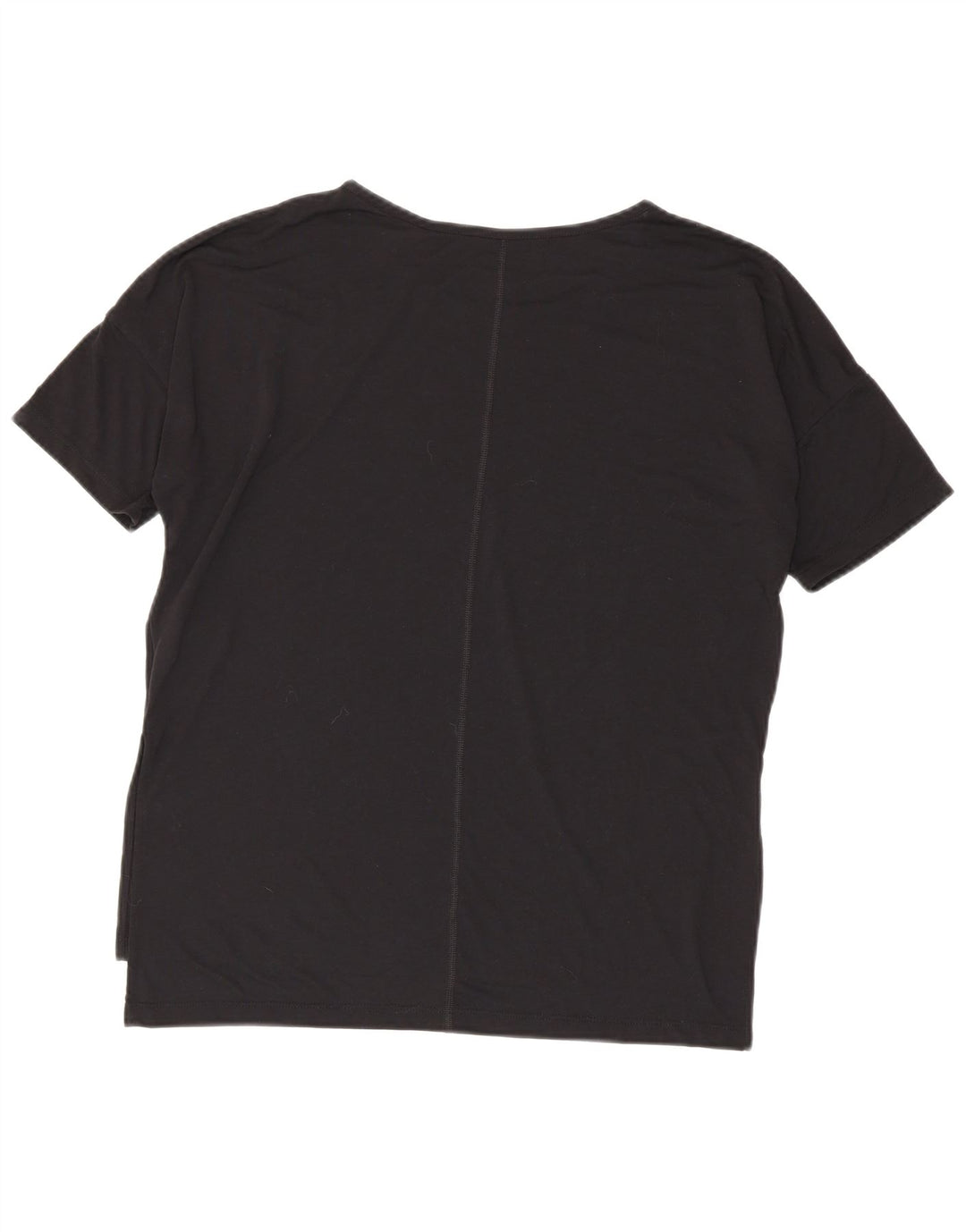 Nike Dri Fit prevelika majica kratkih rukava UK 14 Srednje crni poliester