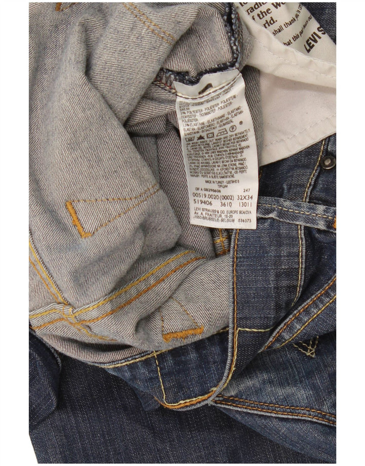 Levi's ženske 519 uske traperice W32 L34 plavi pamuk