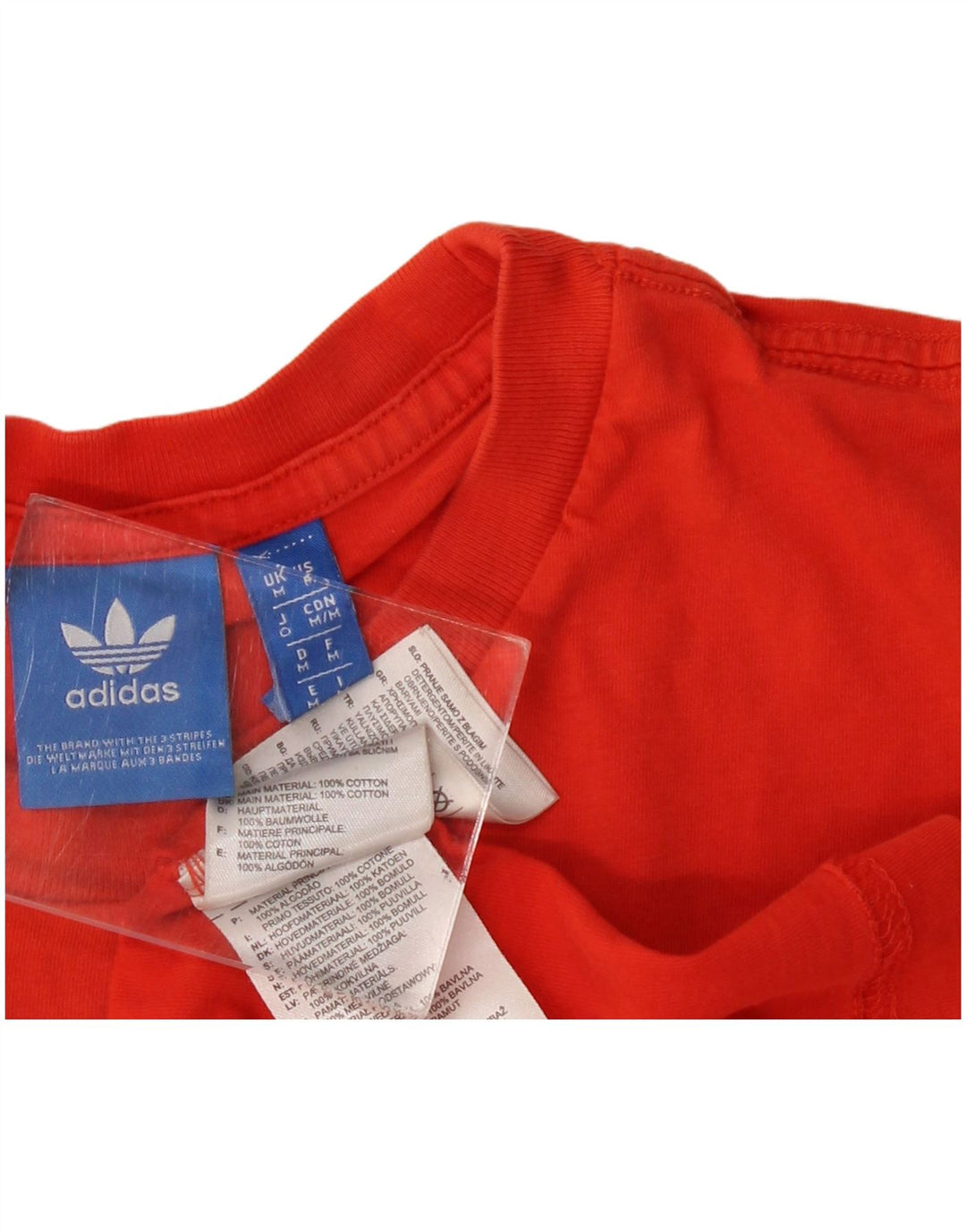 Adidas muška majica kratkih rukava srednje veličine, crveni pamuk