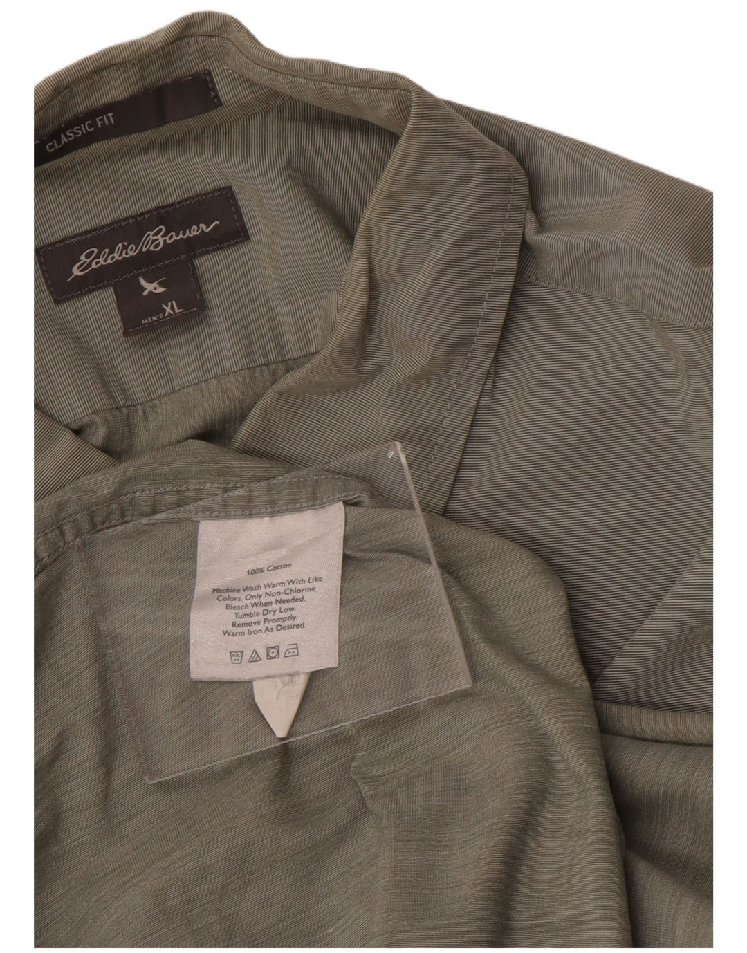 Eddie Bauer muška košulja klasičnog kroja XL zeleni pamuk