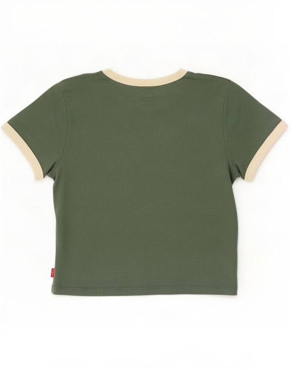 Levi's ženska majica kratkih rukava s grafičkim motivima, UK 12 Srednje zeleni pamuk