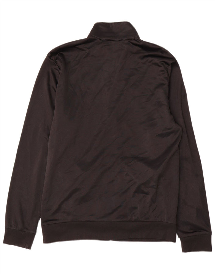 Kappa muška trenirka s grafičkim motivima, velika sportska jakna od crnog poliestera