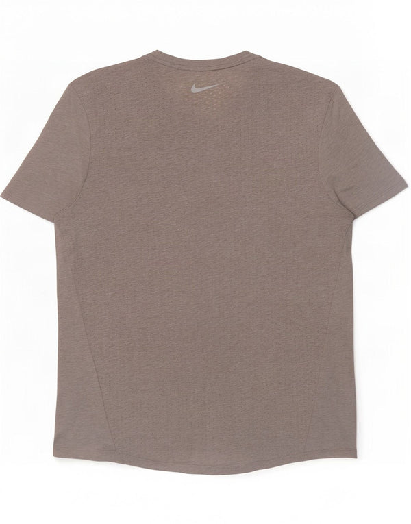 Nike Dri Fit majica kratkih rukava srednje sivi poliester