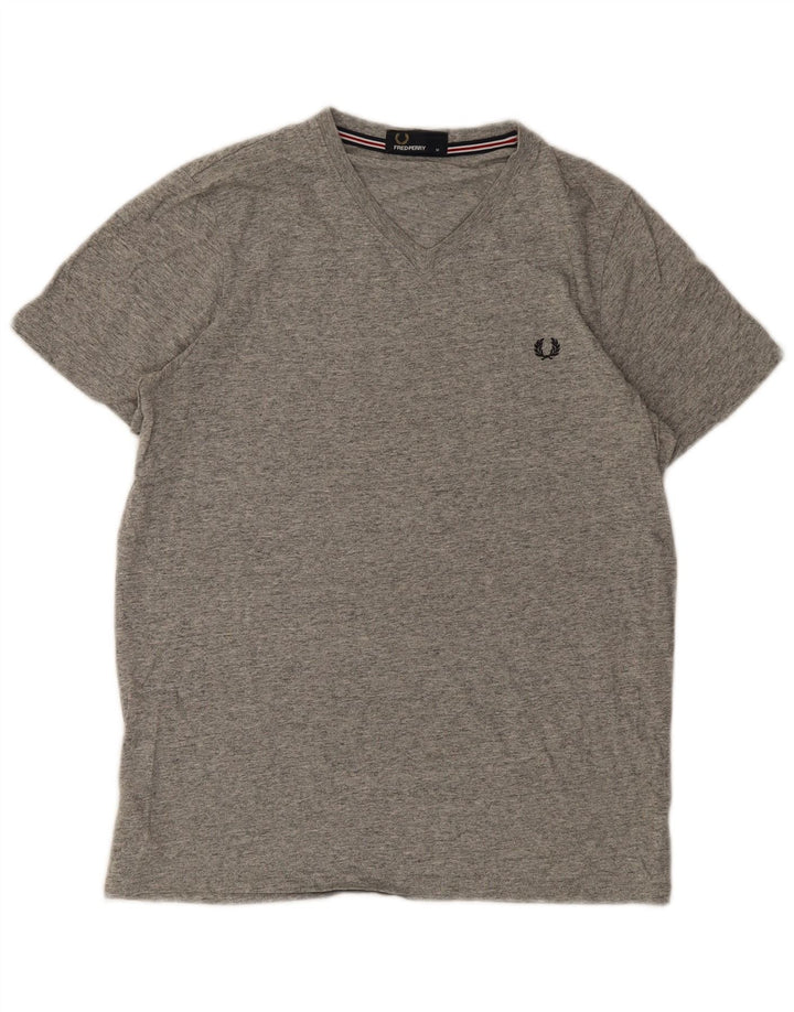 FRED PERRY Muška majica kratkih rukava Srednje sivi flekasti pamuk