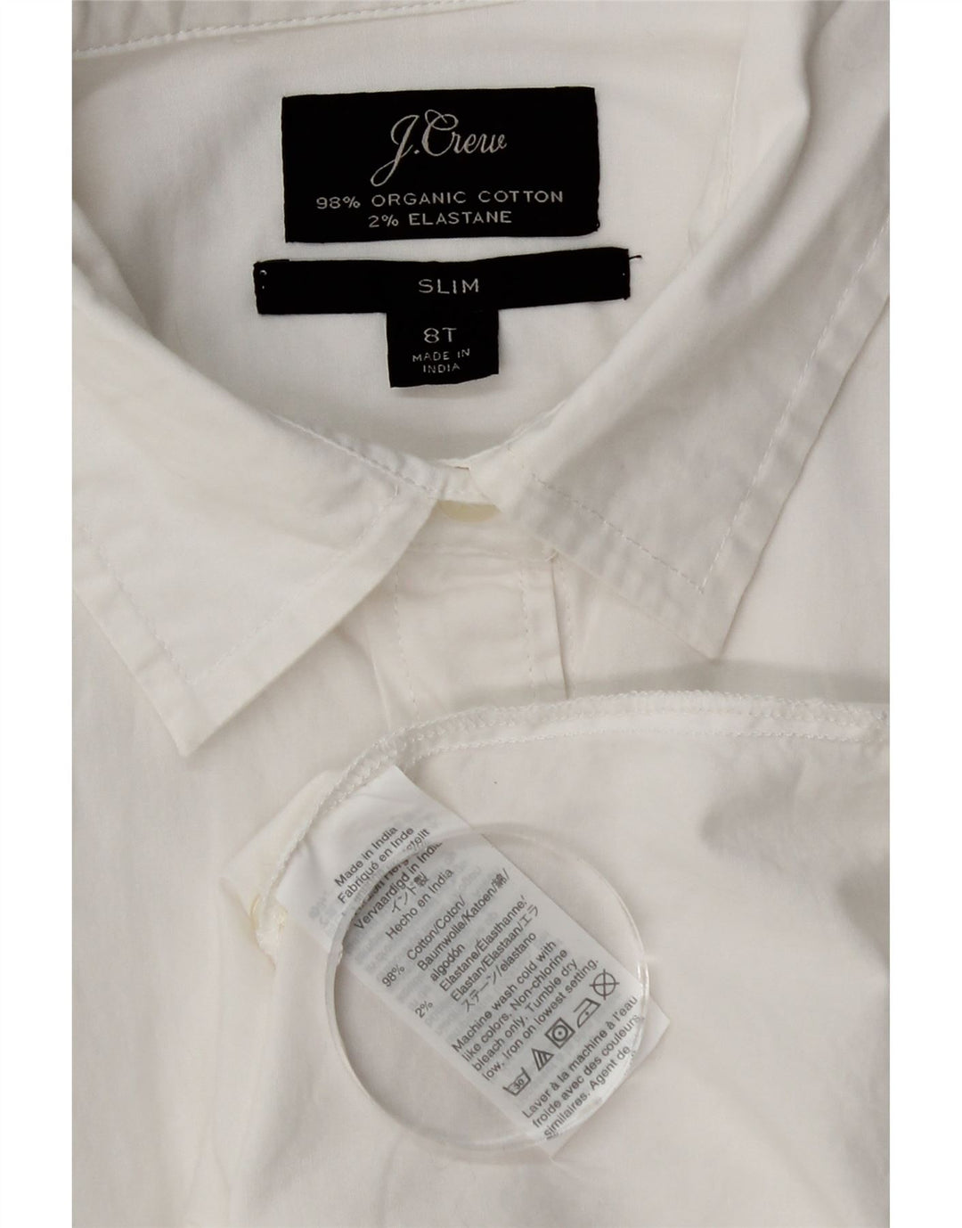 J. Crew Ženska tanka košulja US 8 Srednje bijeli pamuk