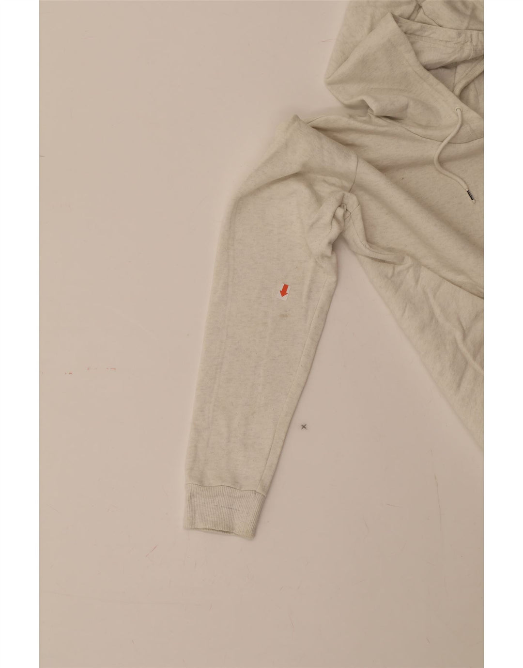 PUMA Womens Hoodie Jumper UK 14 Medium Grey Cotton Vintage Puma and Second-Hand Puma from Messina Hembry 