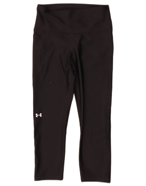 Under Armour ženske Heat Gear Capri tajice UK 8 male crne poliesterske