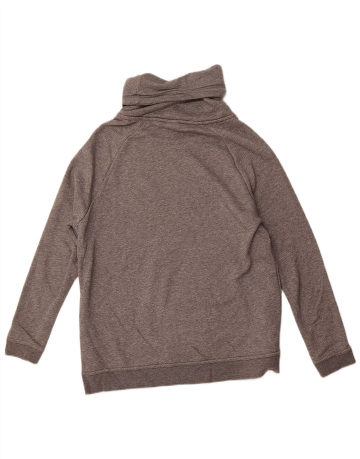 NIKE Ženska majica s rol izrezom UK 14 srednje sivi flekasti pamuk