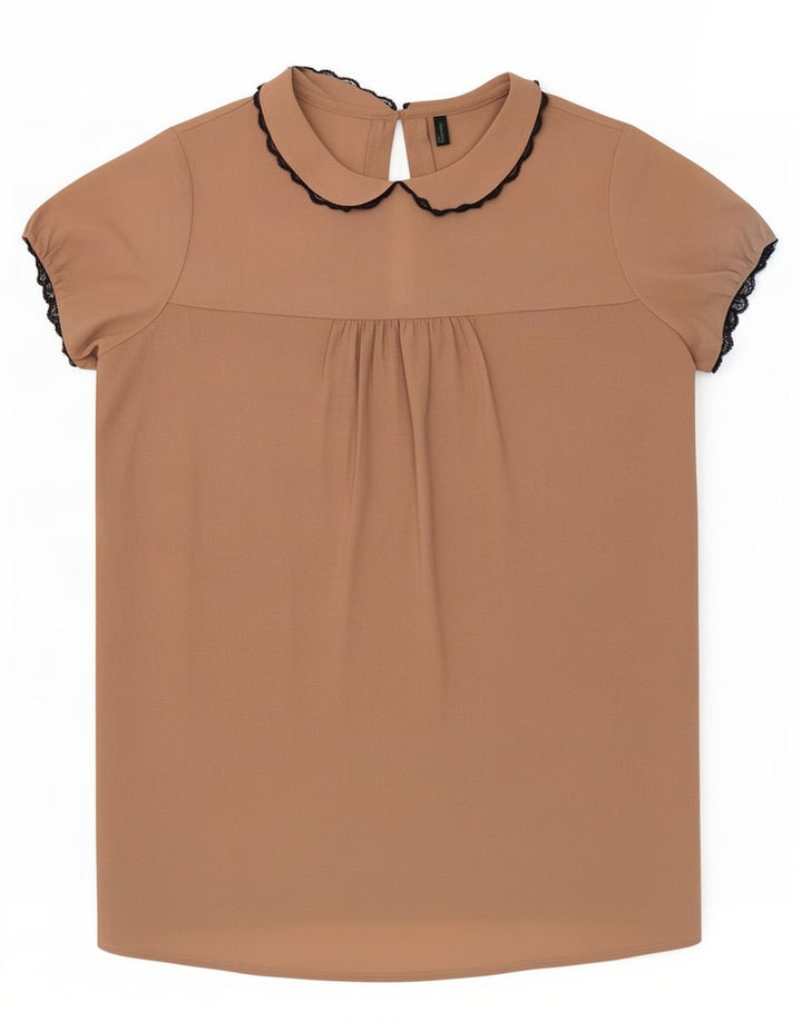 Benetton gornji dio ženske bluze UK 10 Small Beige Poliester