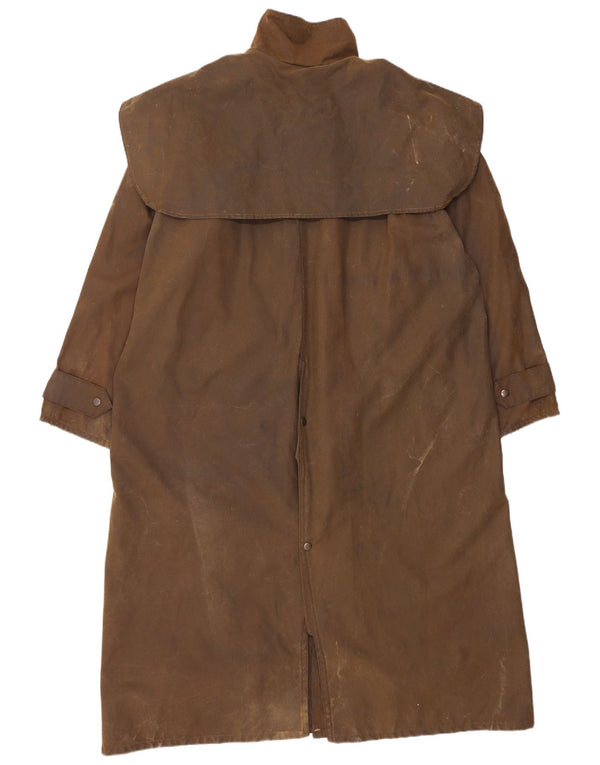 Vintage muški kaput od voštanog pamuka UK 40 Large Brown