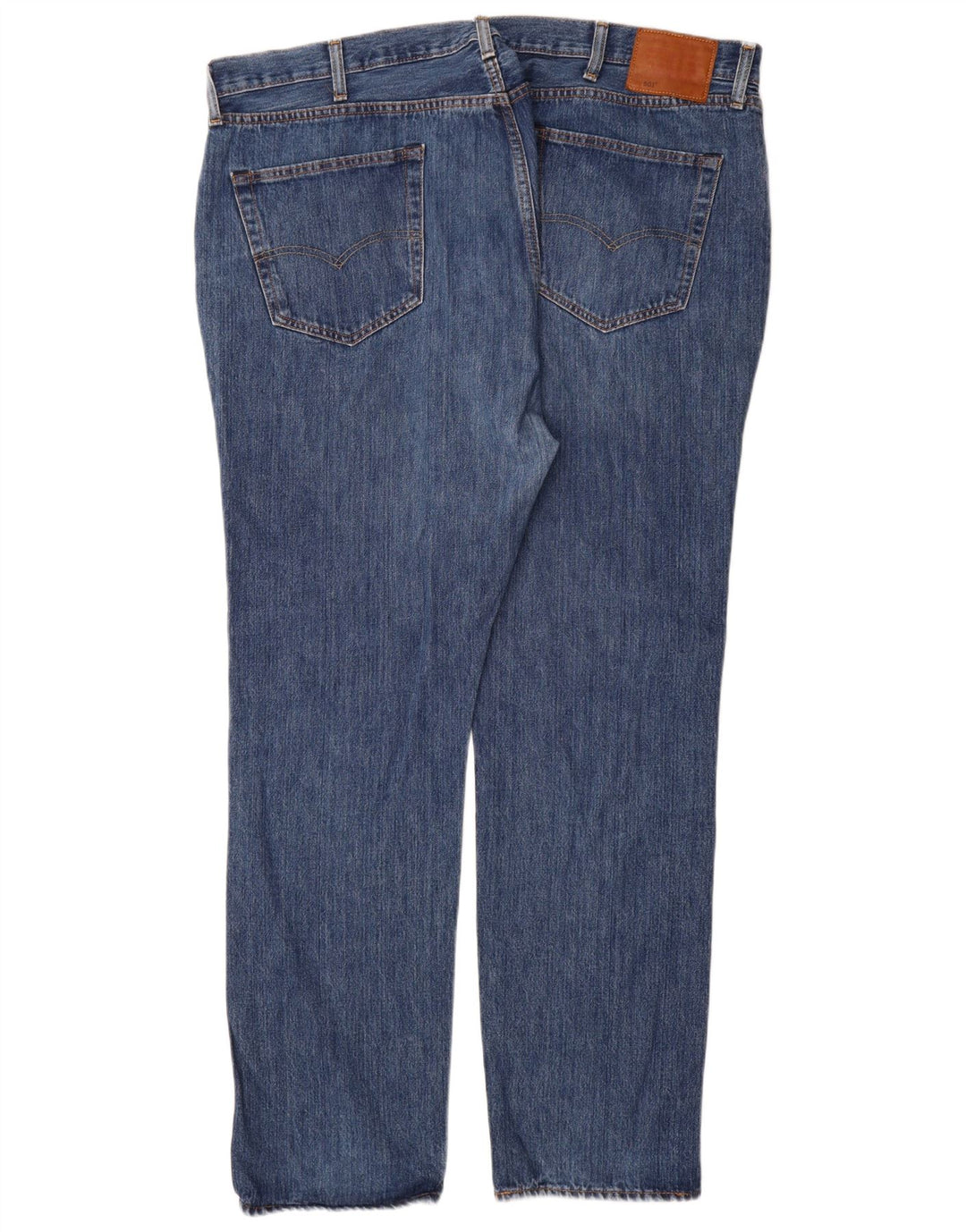 Levi's muške 501 ravne traperice W44 L34 plavi pamuk