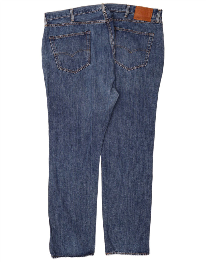 Levi's muške 501 ravne traperice W44 L34 plavi pamuk