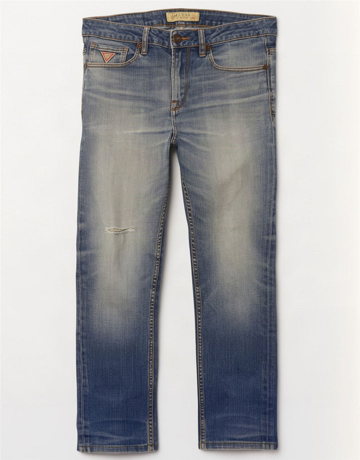 Guess muške ravne traperice W32 L29 plavi pamuk