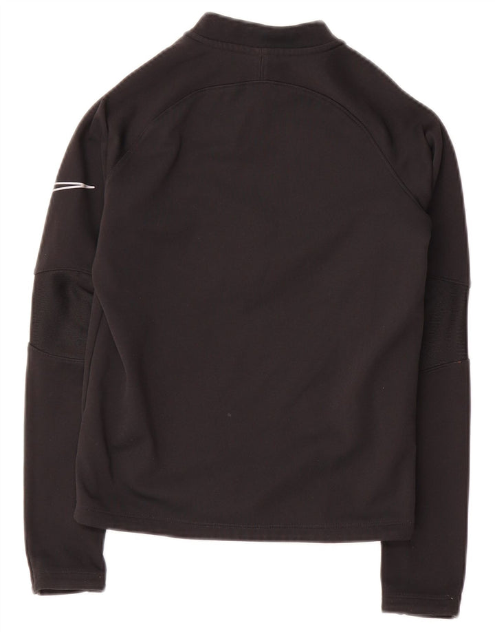 Nike Boys Therma-Fit Zip Neck Pullover Top trenirka 8-9 Years small Black