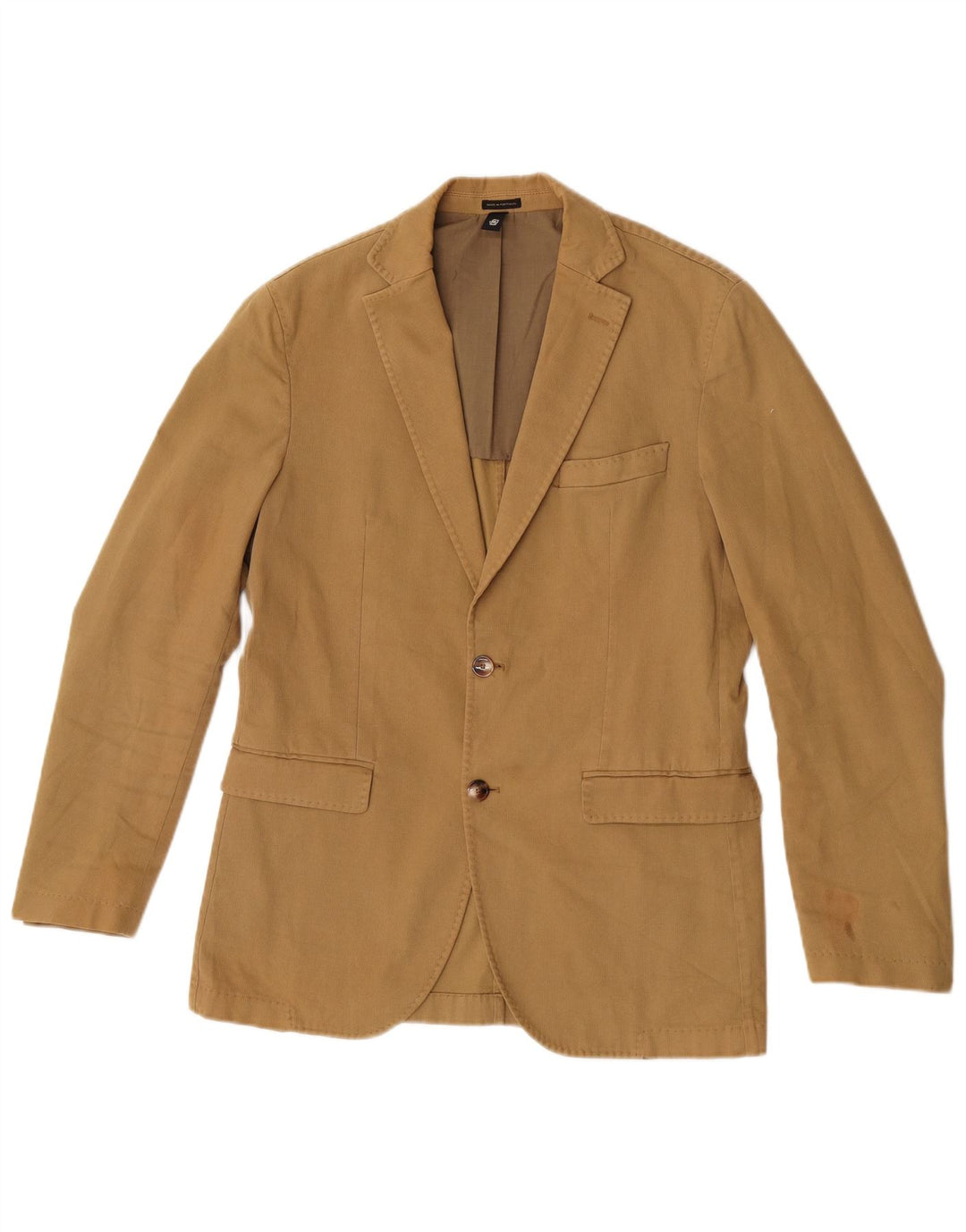 Massimo Dutti muška jakna sa 2 gumba EU 48, srednji kaki pamuk