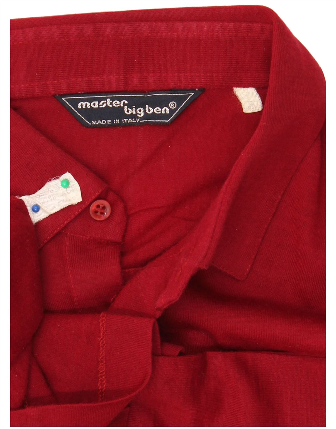 VINTAGE muška pulover košulja veličina 40 15 1/2 srednje crvena djevičanska vuna