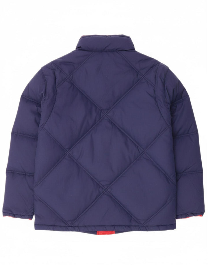 DIADORA Mens Reversible Padded Jacket UK 44 2XL Navy Blue Polyester