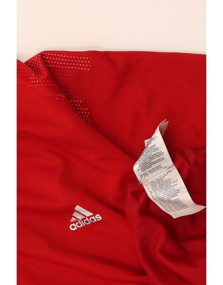 Adidas muška polo majica srednje crvene boje od poliestera
