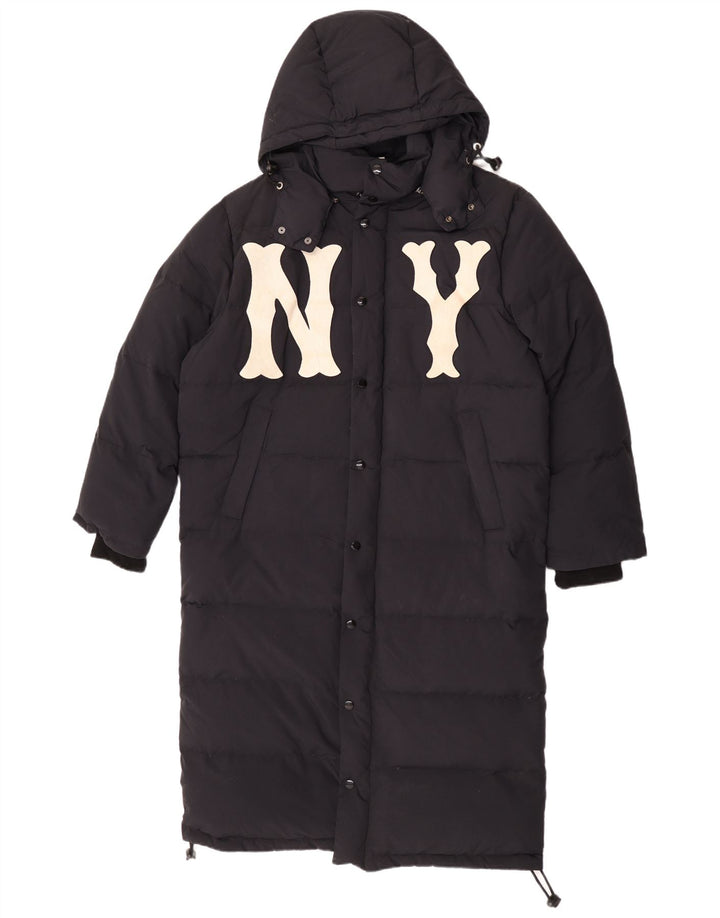 Gucci muški grafički podstavljeni kaput s kapuljačom IT 46 veliki crni poliamid