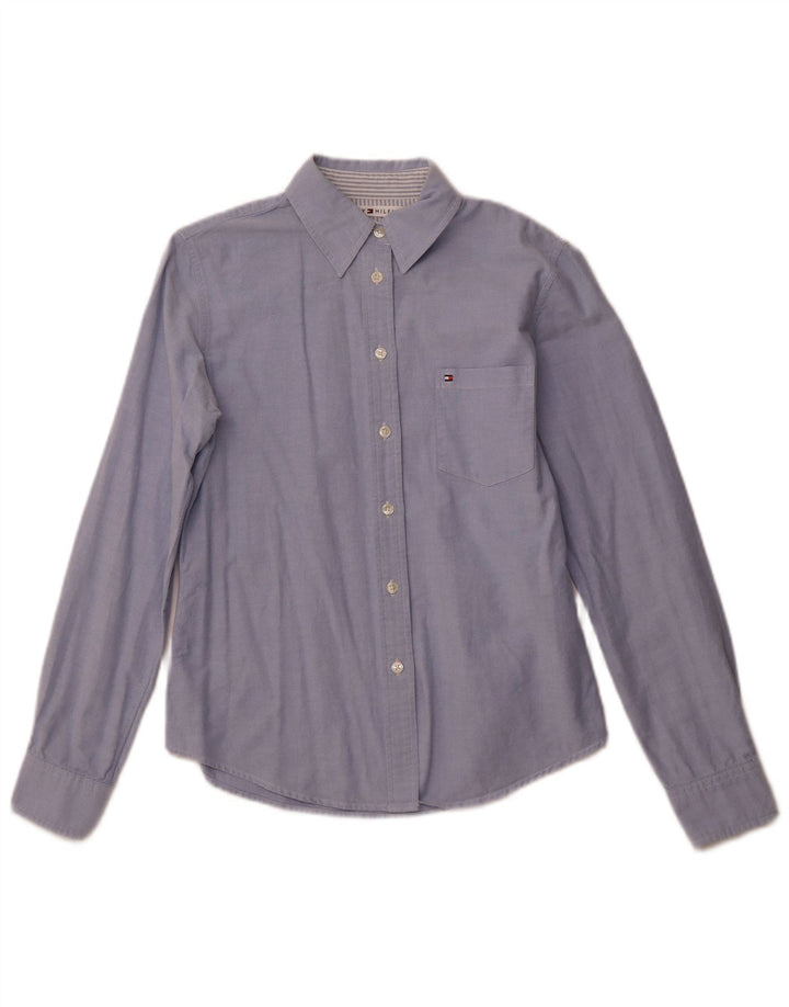 TOMMY HILFIGER Ženska košulja UK 10 Mala plava pamuk