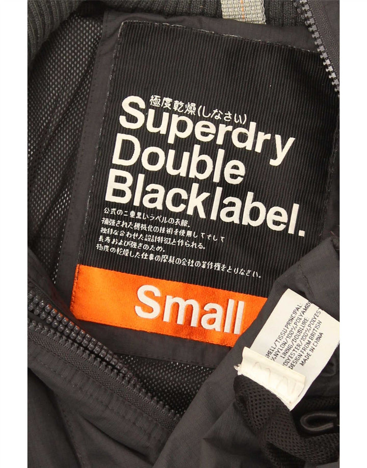 Superdry muška grafička vjetrovka jakna UK 36 Mala siva najlonska