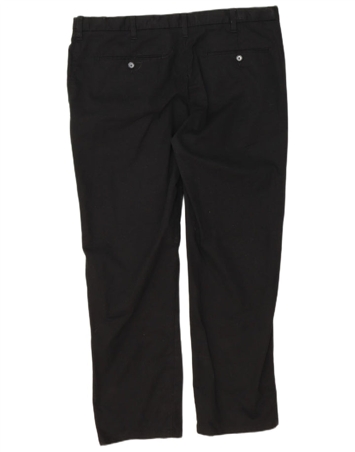 Marks & Spencer muške chino hlače standardnog kroja W38 L29 crni pamuk