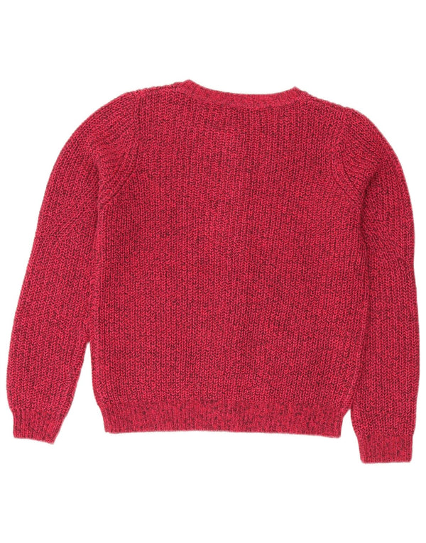 Marks & Spencer ženski preveliki pulover s kardiganom UK 10 Small Pink Flected