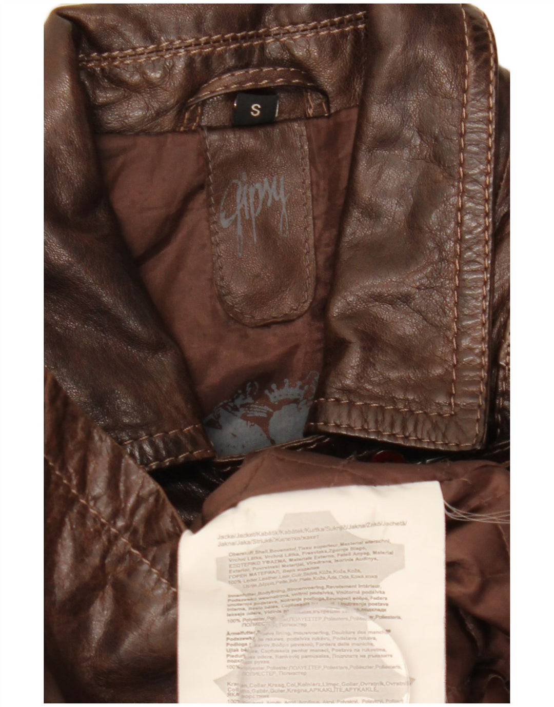 Gipsy ženski kožni kaput UK 10 Small Brown