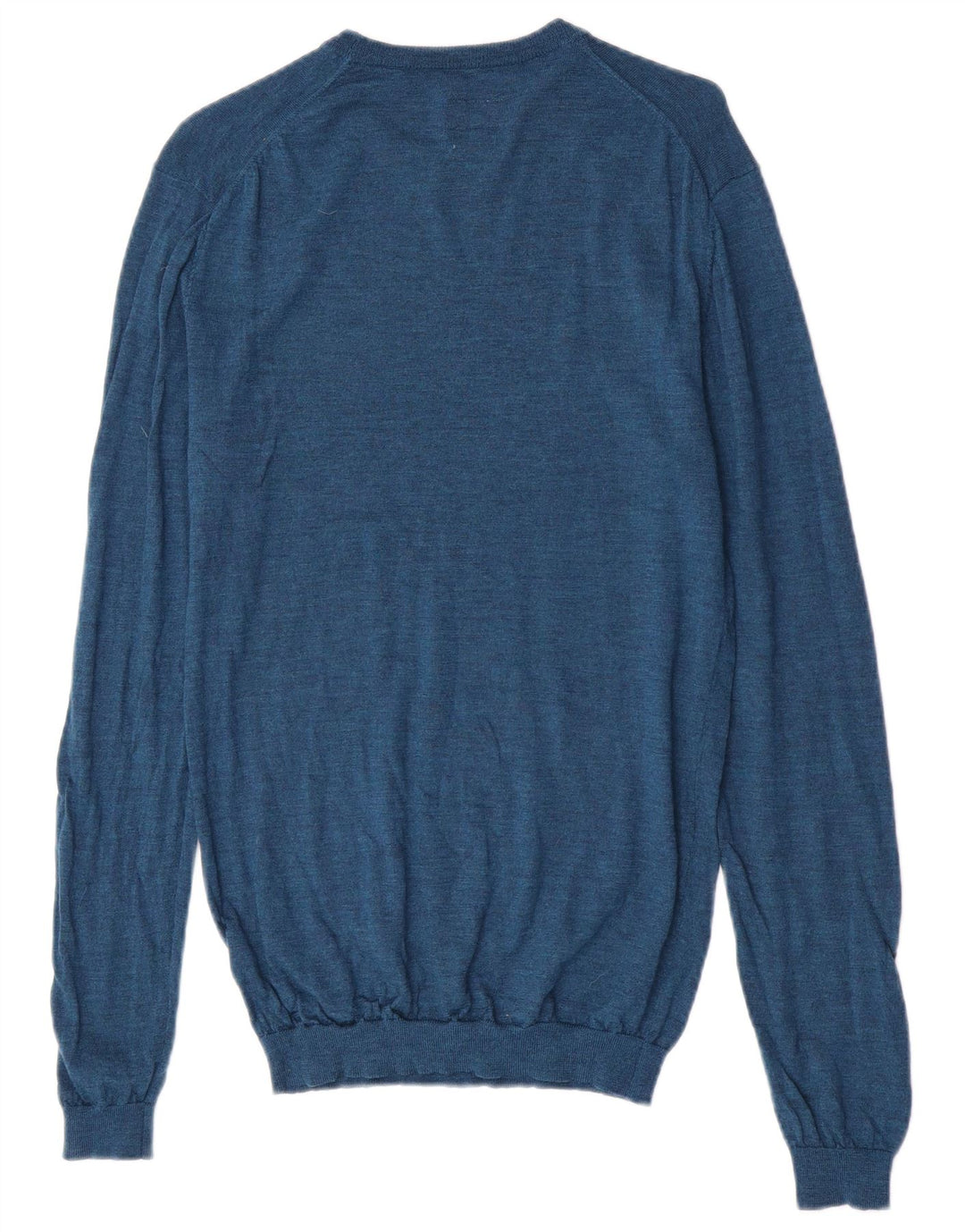 Jack Wills muški džemper s okruglim izrezom srednje plave merino vune