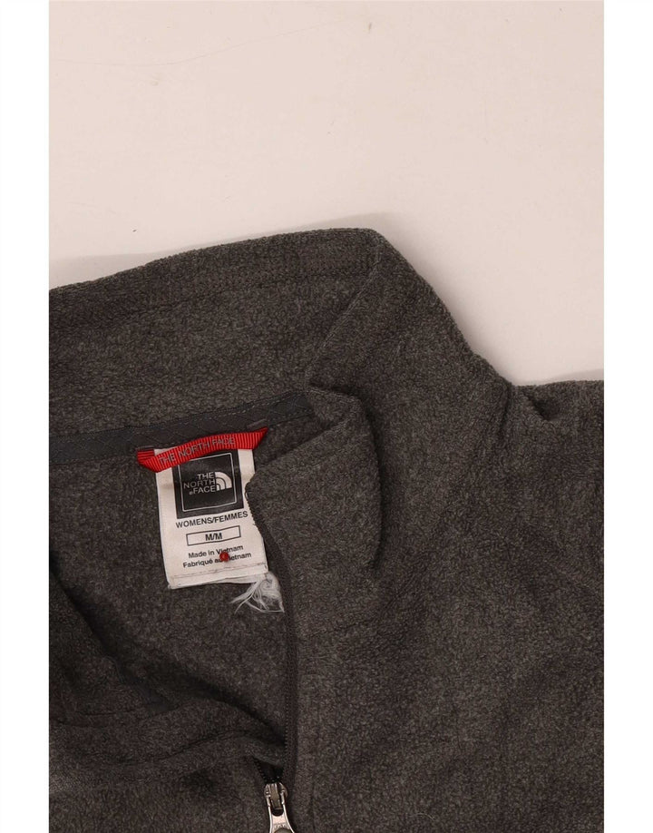 The North Face ženski flis džemper s patentnim izrezom UK 14 srednje sivi poliester