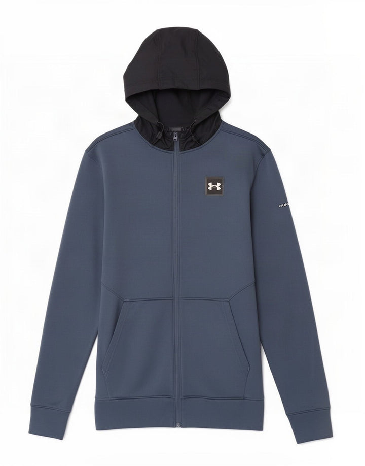 Under Armour muški pulover s kapuljačom s patentnim zatvaračem srednje plave boje