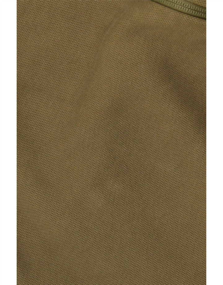 ADIDAS muški pulover s kapuljačom s grafičkim patentnim zatvaračem, veliki kaki