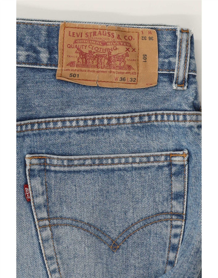 Levi's muške 501 ravne traperice W36 L32 plavi pamuk