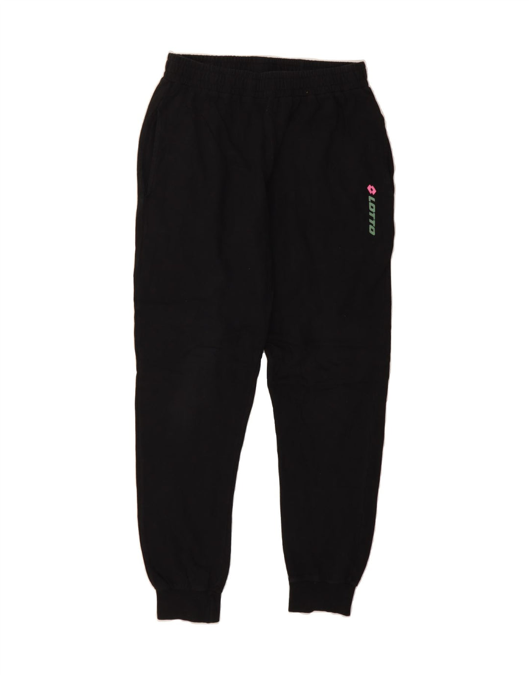 LOTTO Mens Tracksuit Trousers Joggers Medium  Black Cotton Vintage Lotto and Second-Hand Lotto from Messina Hembry 