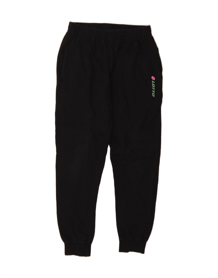 LOTTO Mens Tracksuit Trousers Joggers Medium  Black Cotton Vintage Lotto and Second-Hand Lotto from Messina Hembry 