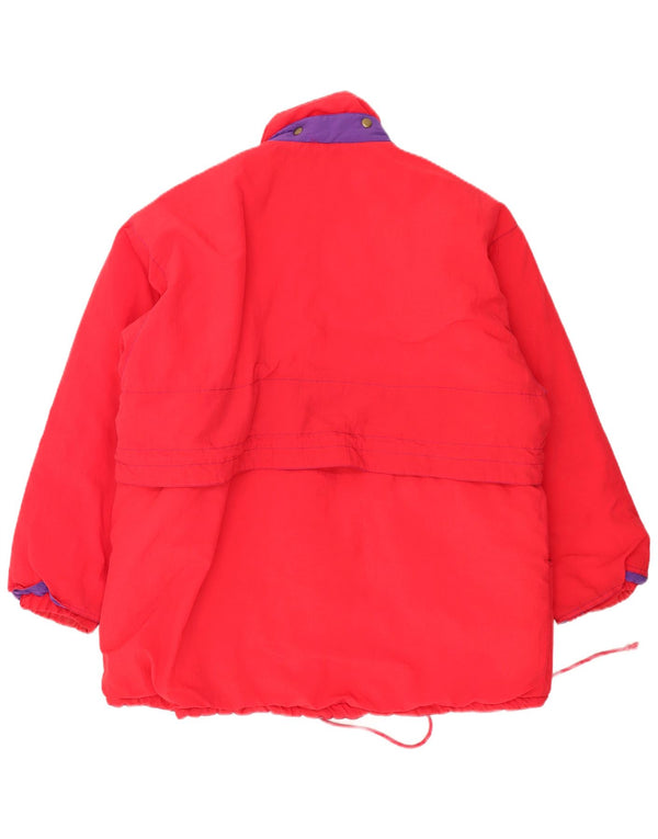 Vintage muška vjetrovka jakna UK 44 2XL crveni poliamid