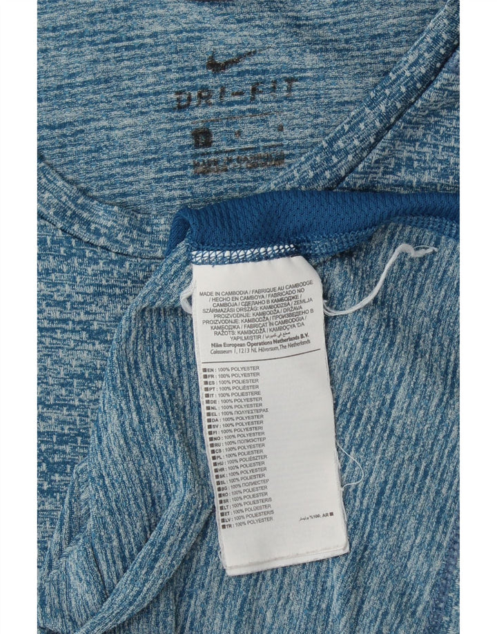 NIKE muška Dri Fit majica kratkih rukava srednje plavi poliester