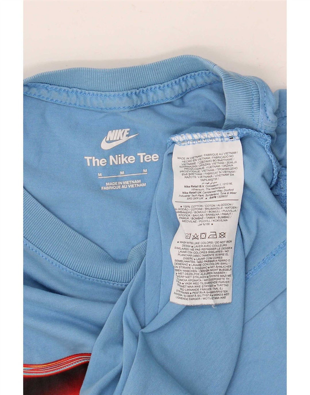 Nike muška majica s grafičkim motivima srednje plavi pamuk