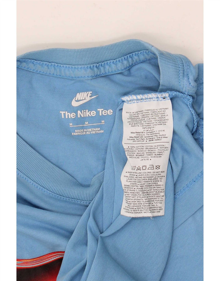 Nike muška majica s grafičkim motivima srednje plavi pamuk
