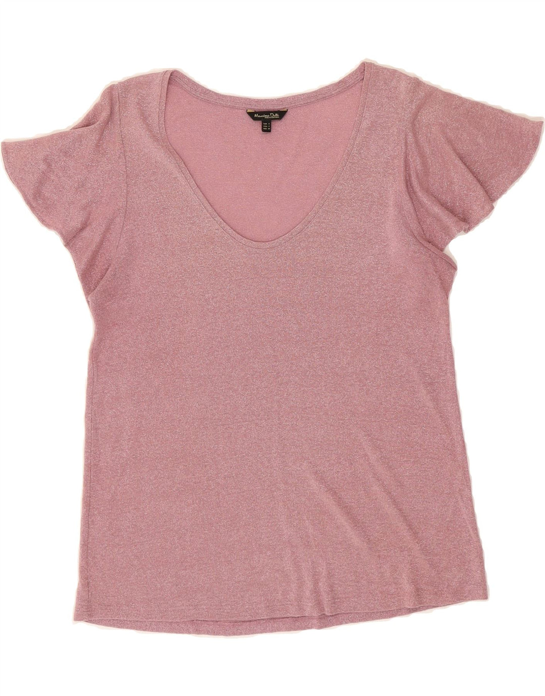 MASSIMO DUTTI Womens Blouse Top UK 10 Small Pink Flecked Vintage Massimo Dutti and Second-Hand Massimo Dutti from Messina Hembry 