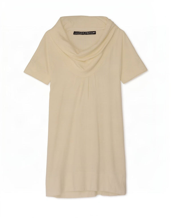 Zara ženska duga haljina UK 14 Large Off White