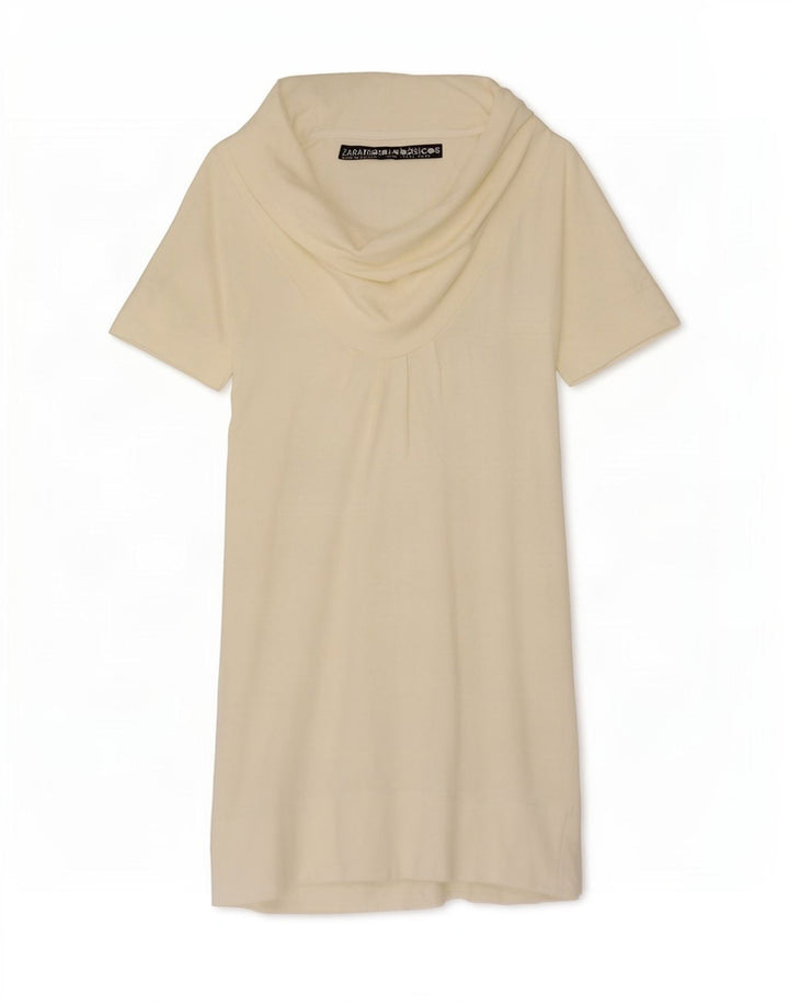 Zara ženska duga haljina UK 14 Large Off White